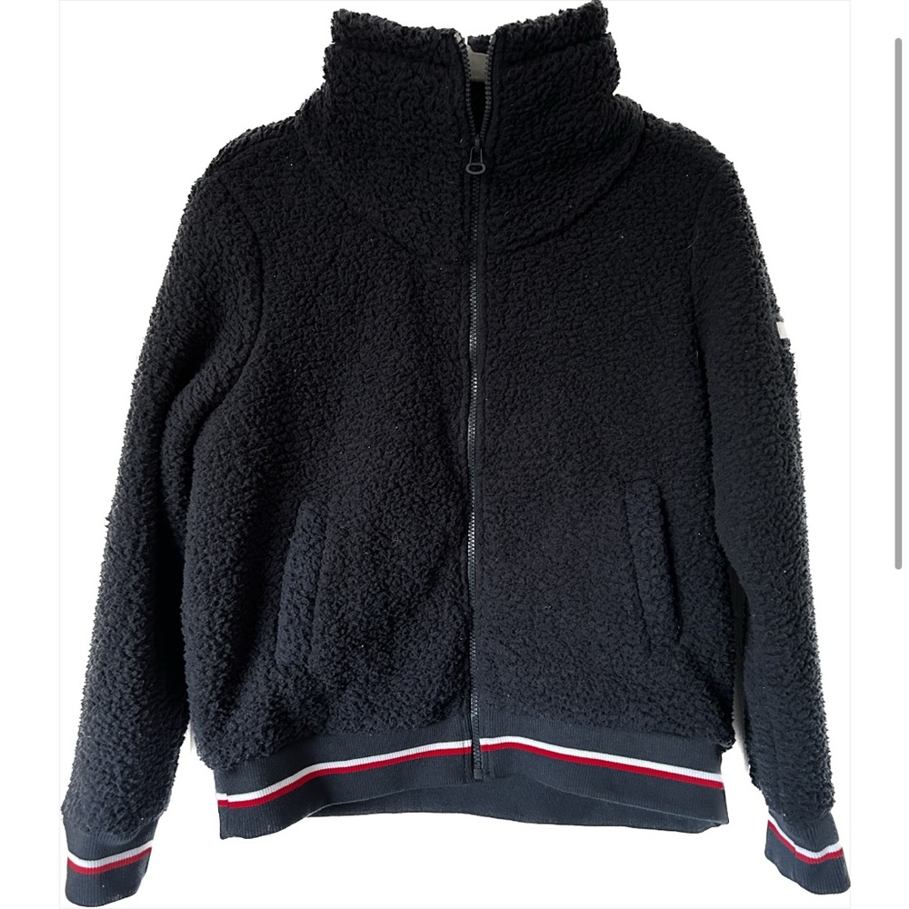 Navy Sherpa Jacket